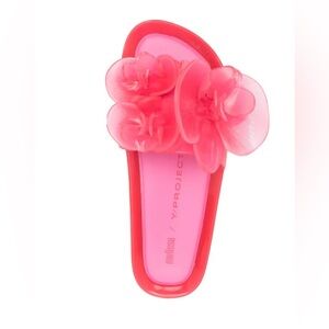 Melissa Project Y floral Orchid Jelly Slides Sandals 
7